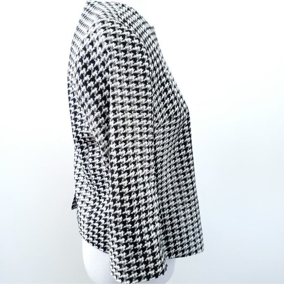 The Limited Scandal Collection Houndstooth Blazer Black White Small Career Work - Picture 5 of 8